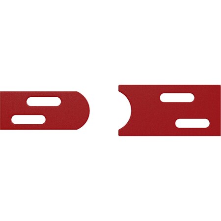 Ekena Millwork Barnfold 4-Door Alignment Plates, Regal Red GB6007BFARR